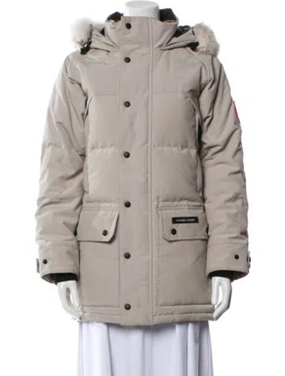 Pre-owned Canada Goose Down Coat In Gray