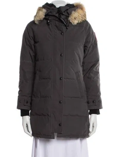 Pre-owned Canada Goose Down Coat In Gray