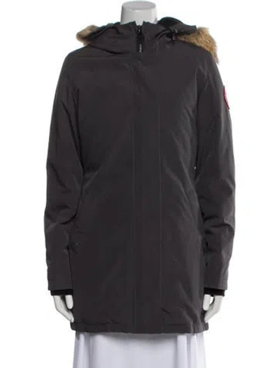 Pre-owned Canada Goose Down Coat In Gray