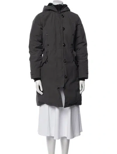 Pre-owned Canada Goose Down Coat In Gray
