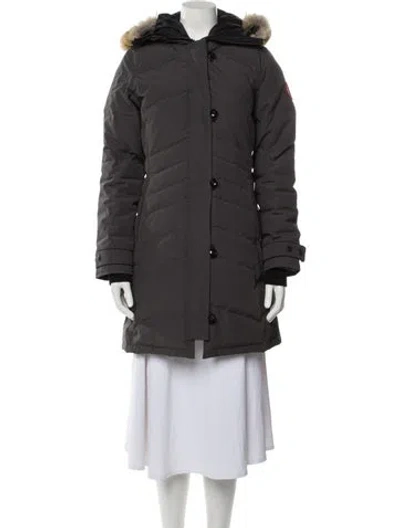 Pre-owned Canada Goose Down Coat In Gray
