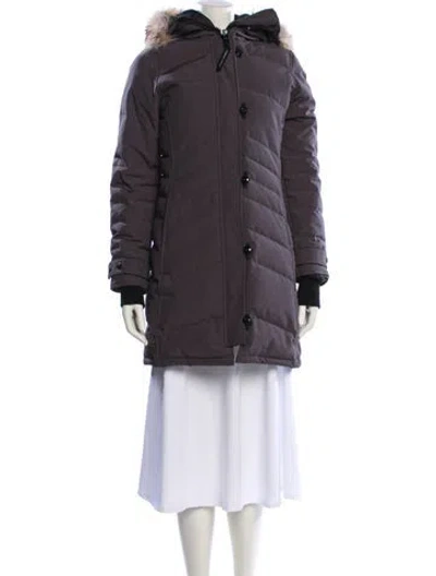 Pre-owned Canada Goose Down Coat In Gray