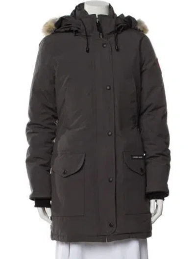 Pre-owned Canada Goose Down Coat In Gray