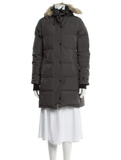 Pre-owned Canada Goose Down Coat In Gray