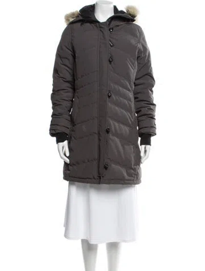 Pre-owned Canada Goose Down Coat In Gray