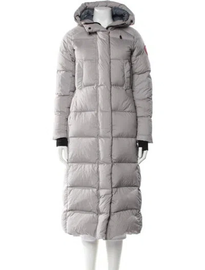 Pre-owned Canada Goose Down Coat In Gray