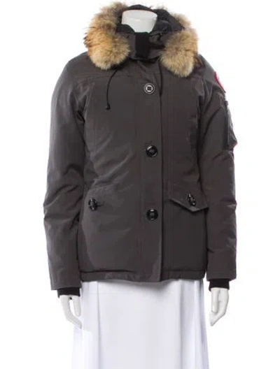 Pre-owned Canada Goose Down Coat In Gray