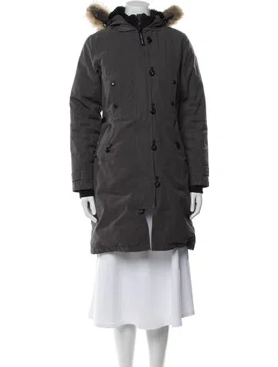 Pre-owned Canada Goose Down Coat In Gray