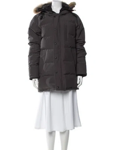 Pre-owned Canada Goose Down Coat In Gray