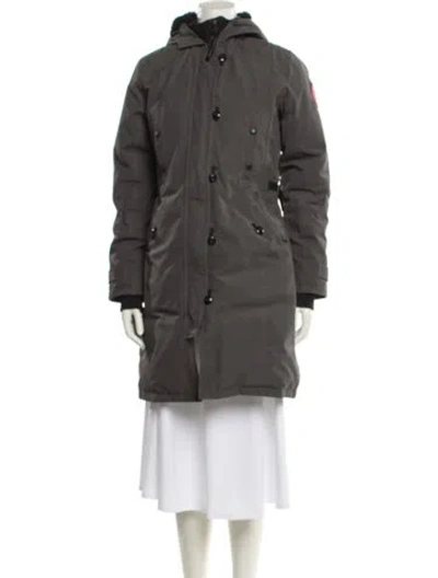 Pre-owned Canada Goose Down Coat In Gray