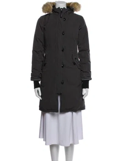 Pre-owned Canada Goose Down Coat In Gray