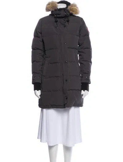 Pre-owned Canada Goose Down Coat In Gray