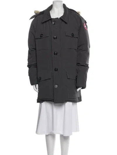 Pre-owned Canada Goose Down Coat In Gray