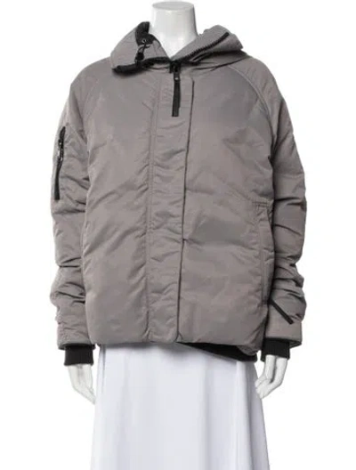 Pre-owned Canada Goose Down Coat In Gray