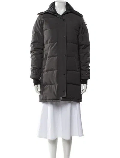 Pre-owned Canada Goose Down Coat In Gray