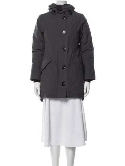 Pre-owned Canada Goose Down Coat In Gray