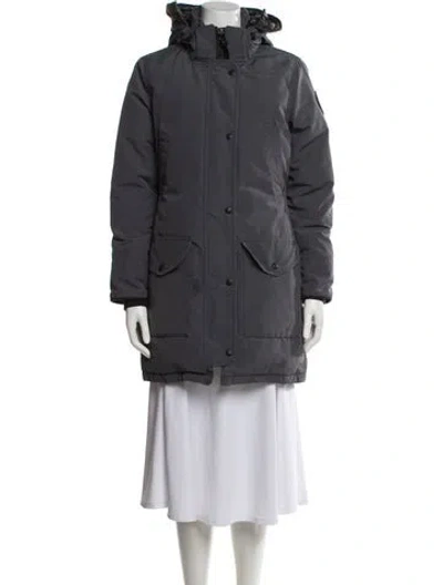Pre-owned Canada Goose Down Coat In Gray
