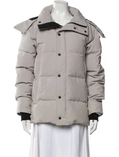 Pre-owned Canada Goose Down Coat In Gray