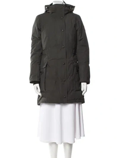 Pre-owned Canada Goose Down Coat In Green