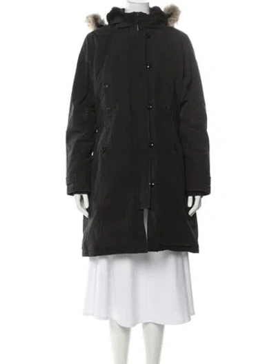 Pre-owned Canada Goose Down Coat In Green