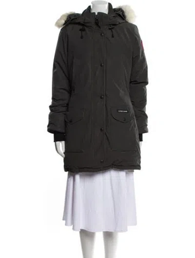 Pre-owned Canada Goose Down Coat In Green