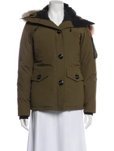 Pre-owned Canada Goose Down Coat In Green