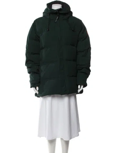 Pre-owned Canada Goose Down Coat In Green