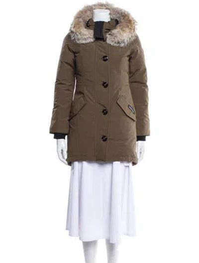 Pre-owned Canada Goose Down Coat In Green