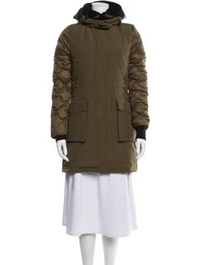 Pre-owned Canada Goose Down Coat In Green