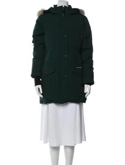 Pre-owned Canada Goose Down Coat In Green