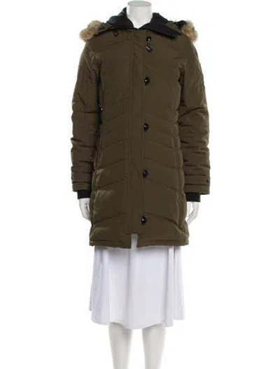 Pre-owned Canada Goose Down Coat In Green
