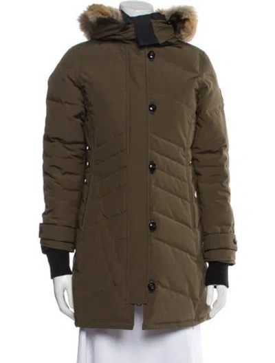 Pre-owned Canada Goose Down Coat In Green