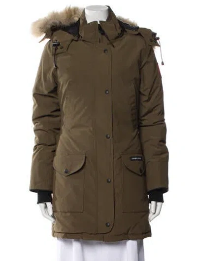 Pre-owned Canada Goose Down Coat In Green