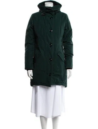 Pre-owned Canada Goose Down Coat In Green