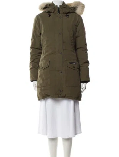 Pre-owned Canada Goose Down Coat In Green