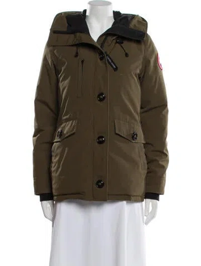 Pre-owned Canada Goose Down Coat In Green