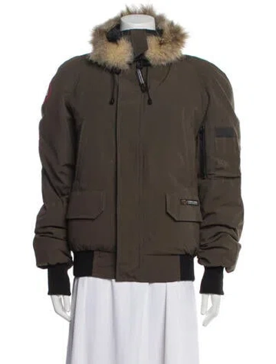 Pre-owned Canada Goose Down Coat In Green