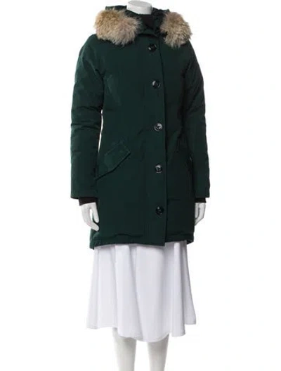 Pre-owned Canada Goose Down Coat In Green