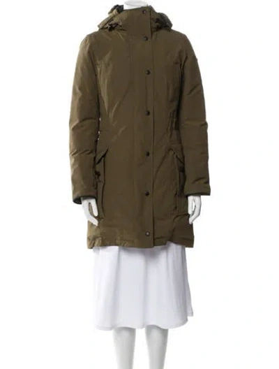Pre-owned Canada Goose Down Coat In Green