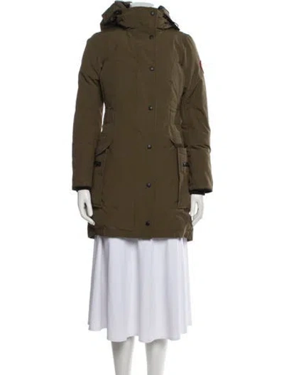 Pre-owned Canada Goose Down Coat In Green