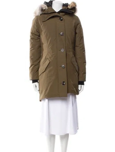Pre-owned Canada Goose Down Coat In Green
