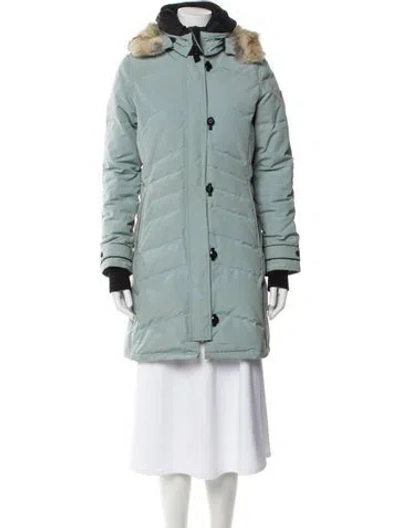 Pre-owned Canada Goose Down Coat In Green