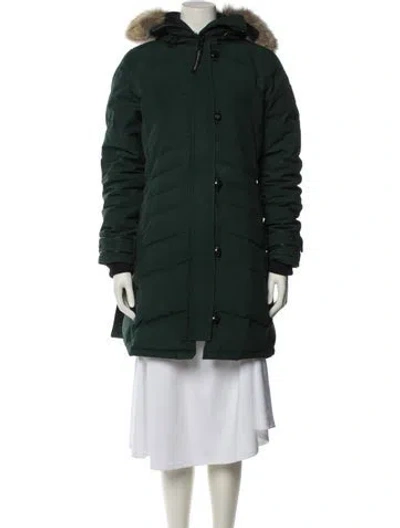 Pre-owned Canada Goose Down Coat In Green
