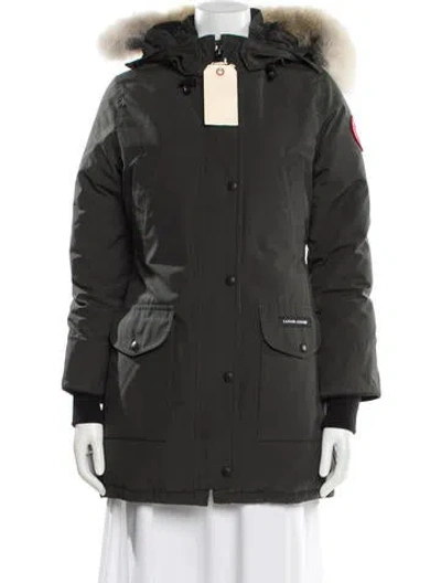 Pre-owned Canada Goose Down Coat In Green