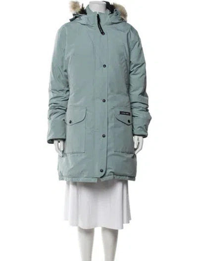 Pre-owned Canada Goose Down Coat In Green