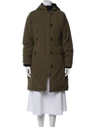 Pre-owned Canada Goose Down Coat In Green