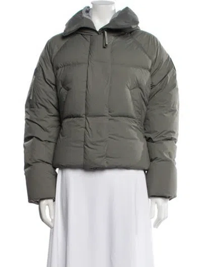 Pre-owned Canada Goose Down Coat In Green
