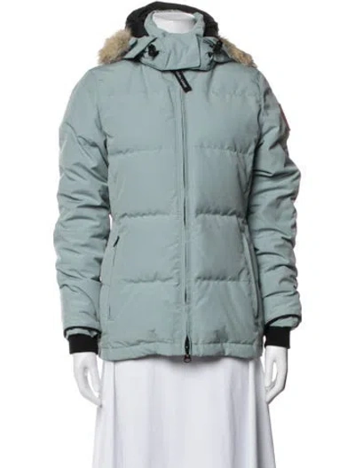 Pre-owned Canada Goose Down Coat In Green