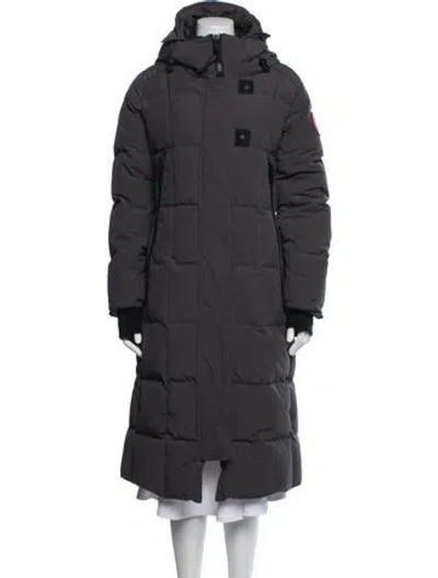 Pre-owned Canada Goose Down Coat In Grey