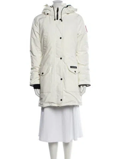 Pre-owned Canada Goose Down Coat In Neutral